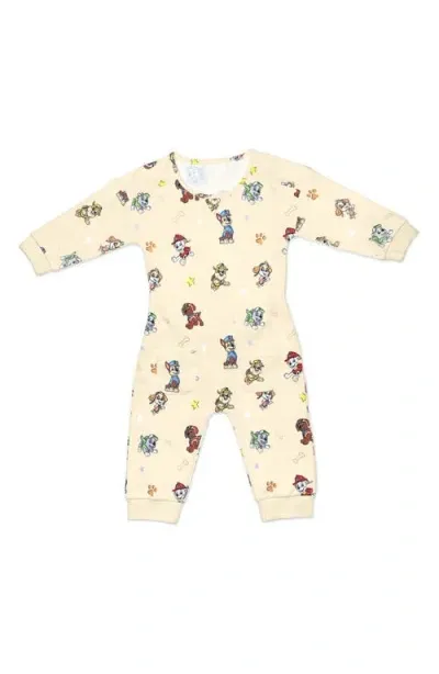 Bellabu Bear Babies'  X Paw Patrol Fitted One-piece Pajamas In Beige