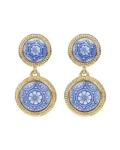 Pre-owned Ben-amun 24k Plated Earrings Women's