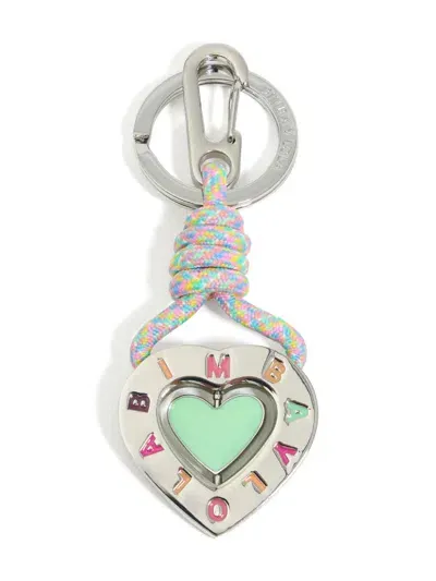 Bimba Y Lola Heart Key Ring In Silver