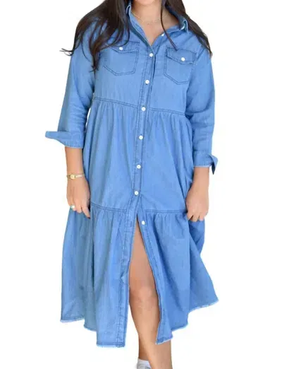 Blakeley Jessie Denim Dress In Blue