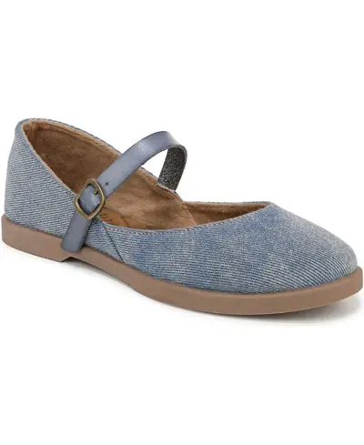 Blowfish Malibu Empower Mary Jane Flats In Denim Fabric