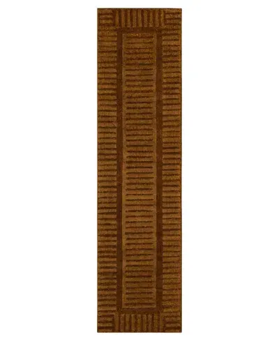 Bobby Berk Series 2 Terra Firma 2'x8' Runner Area Rug In Sienna