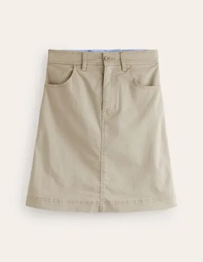 Boden Nell Chino Mini Skirt Neutral Women