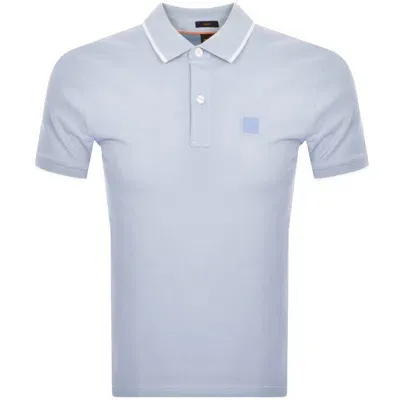 Boss Casual Boss Passertip Polo T Shirt Blue