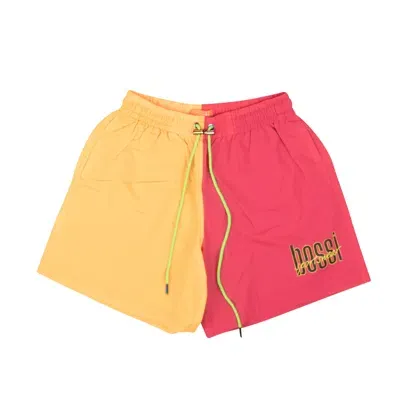 Bossi Split Shorts - Magenta/yellow