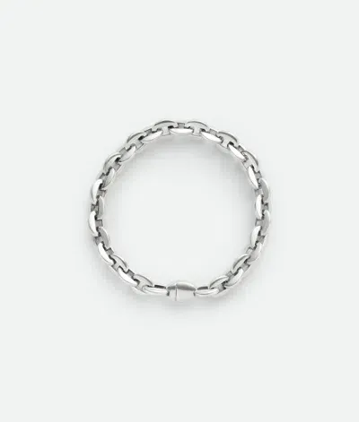 Bottega Veneta Shape Chain Armband In Silver