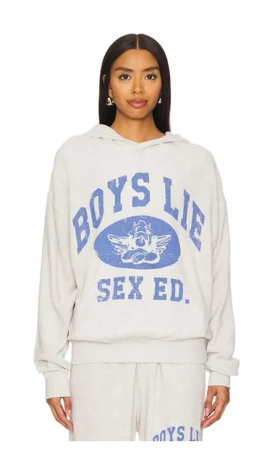 Boys Lie Hoodie Sex Ed. Racer In Grey