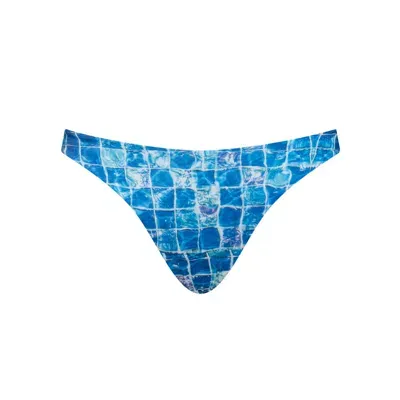 Bukawaswim Women's Blue St Maxime Sirène Brazilian Bottoms - Econyl® Regenerated Nylon