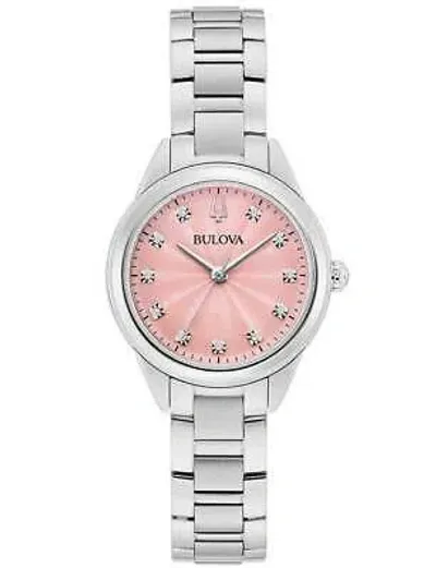 Pre-owned Bulova 96p249 Ladies Watch Sutton 28mm 3atm