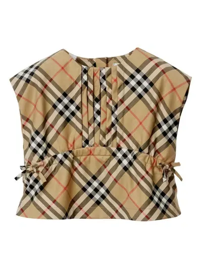 Burberry Kids Shirts Beige