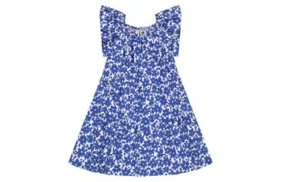 Busy Bees Kids'  Eloise Dress In Blue Poppy