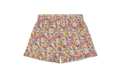 Busy Bees Kids'  Lee Lee Ruffle Shorts In Pink Navy Daisy