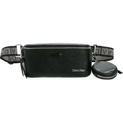 Calvin Klein Millie Belt Bag In Black/silver