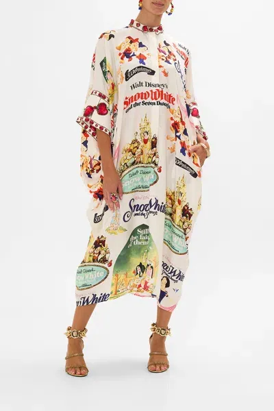 Camilla Batwing Kaftan Princess In Print In White