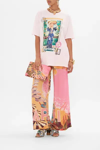 Camilla Oversized Band Tee Capri Me In Pink