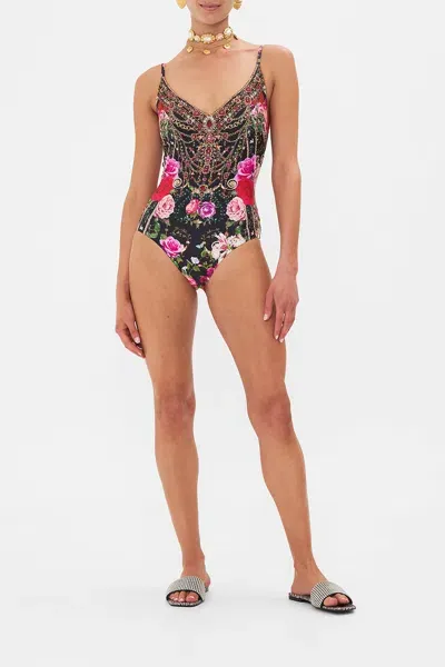 Camilla Reservation For Love Swimsuit In Black/red