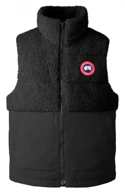 Canada Goose Kids' Elora Water Repellent 650-fill-power Down Vest In Black - Noir