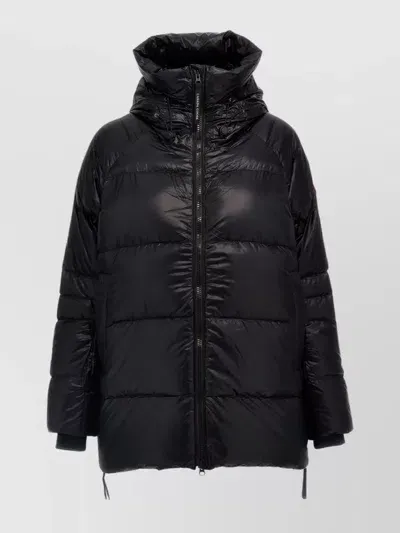 Canada Goose Cypress Quilted Feather-light Shell Coat In Black