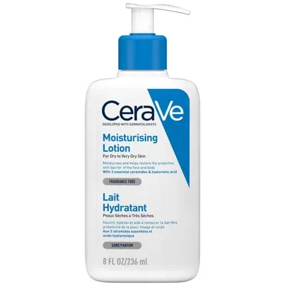 Cerave Moisturising Lotion With Ceramides For Dry To Very Dry Skin 236ml In White