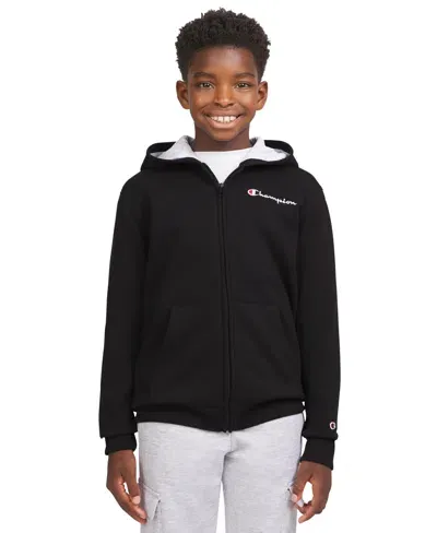 Champion Kids' Big Boys Signature Zip-up Hoodie In Black