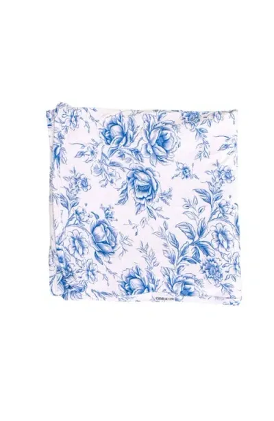 Charlie Lou Baby ® Secret Garden Toile Swaddle In Blue