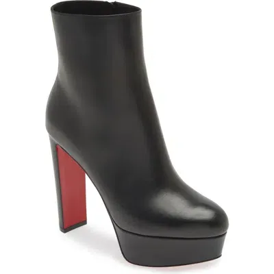 Christian Louboutin Loo Platform Bootie In Black