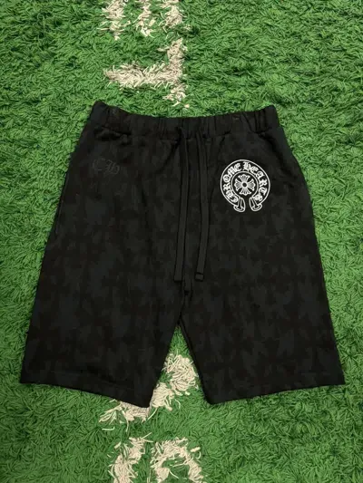 Pre-owned Chrome Hearts Sweatshorts Black Medium