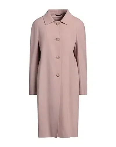 Cinzia Rocca Woman Overcoat & Trench Coat Pink Size 6 Virgin Wool