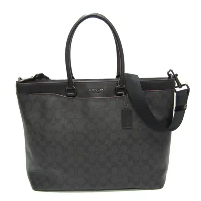 Coach Signature Brown Canvas Tote Bag ()