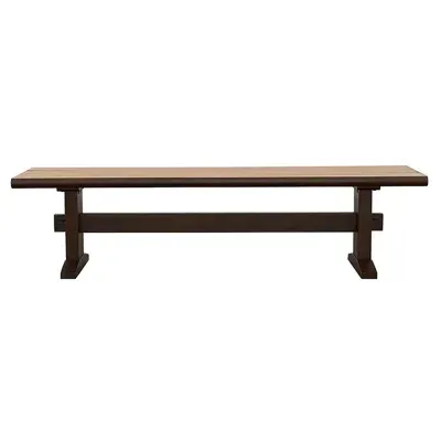 Coaster Bexley Trestle Bench Natural Honey And Espresso