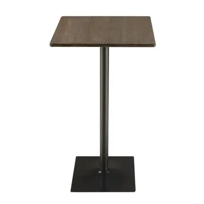 Coaster Cavalier Square Bar Table Dark Elm And Matte Black