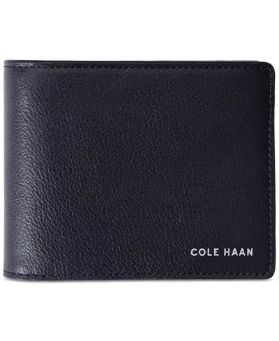 Cole Haan Men's Luxe Rfid Boxshine Extra Capacity Bifold Wallet In Black