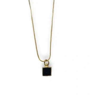 Collardmanson Semi-precious Stone Necklace In Gold