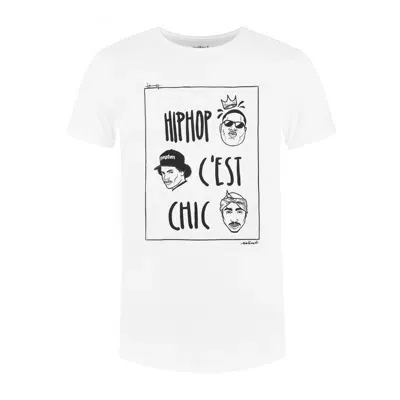 Collect The Label Men's White Hip Hop C'est Chic Tee