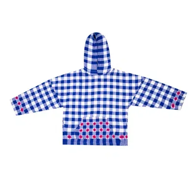 Collected Xx Blue / White Qatra E Aab Hoodie In Blue/white