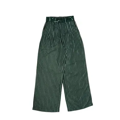 Collected Xx Women's Green Sheesha Kari Mirror Pants