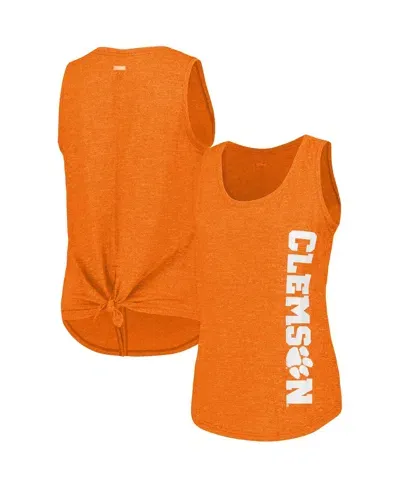 Columbia Women's Orange Clemson Tigers Cades Cape Omni-wick Tri-blend Tank Top