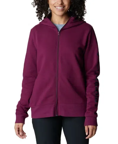 Columbia Women's Trek Ii Graphic Full-zip Hoodie In Marionberry,da