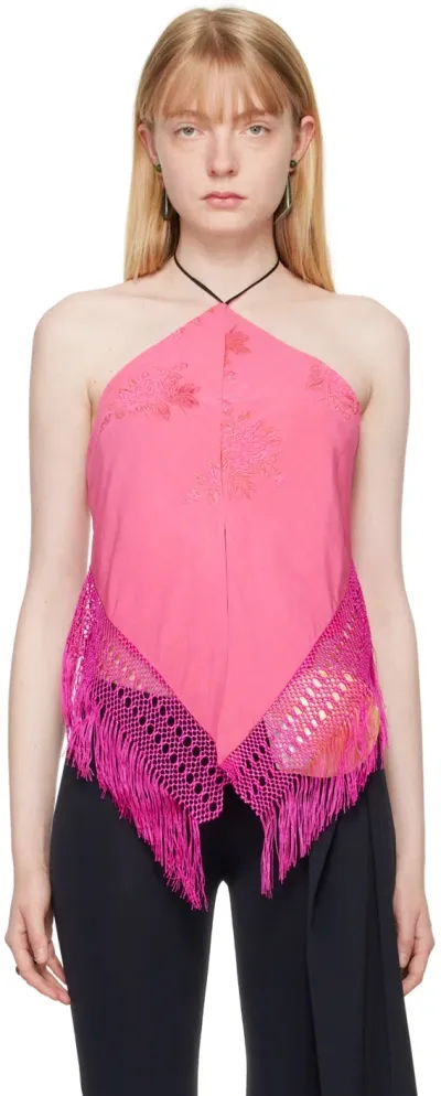 Conner Ives Pink Piano Shawl Camisole