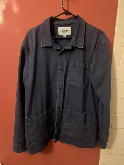 Pre-owned Corridor Canvas Chore Coat Navy