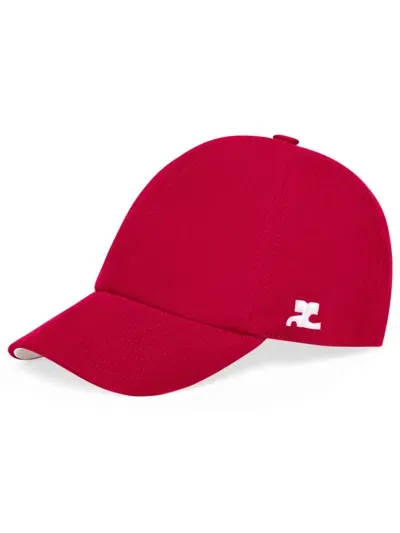 Courrèges Signature Ac Cap In Red