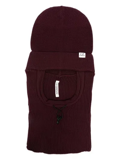 C.p. Company Beanie Balaclava In Red