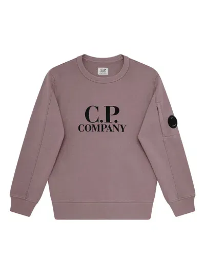 C.p. Company Kids' Logo Sweatshirt In Neutral