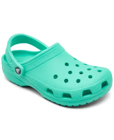 Crocs Big Kids Classic Clog Sandals From Finish Line In Lagoon