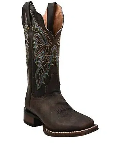 Pre-owned Dan Post Women's Performance Western Boot - Broad Square Toe - Dpp773 8 1/2 M In Brown