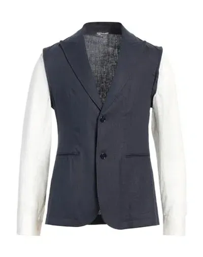 Daniele Alessandrini Man Blazer Midnight Blue Size 38 Textile Fibers