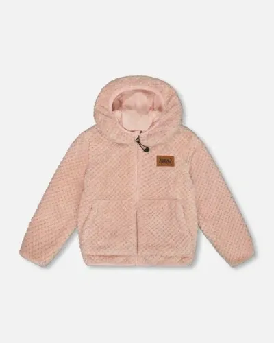 Deux Par Deux Baby Girl's Reversible Plush Jacket Pink In Zéphir