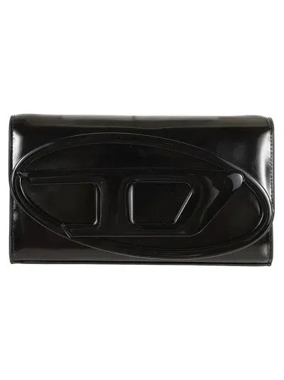 Diesel 1dr Wallet Strap Wallet Bag In Black