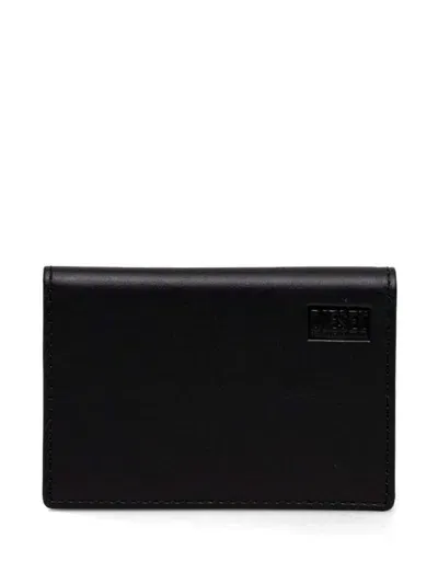 Diesel Logo-debossed Card Holder In 黑色