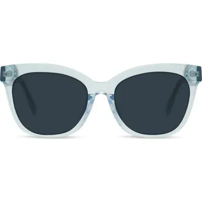 Diff Winston 52mm Cat Eye Sunglasses In Blue